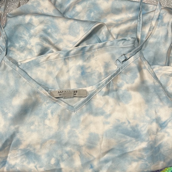 All Saints Women’s Cloud Tie-Dye Print Long Slip Dress Size: UK 4, US 0 - Picture 11 of 11